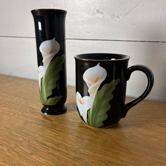 Otagiri Calla Lily — Vintage Mug & Bud Vase Set - Picture 4 of 12